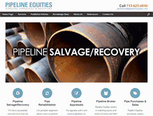 Tablet Screenshot of pipelineequities.com